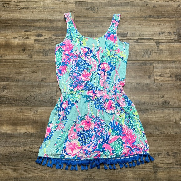 Lilly Pulitzer Jarrett Romper Tassels - Picture 7 of 11